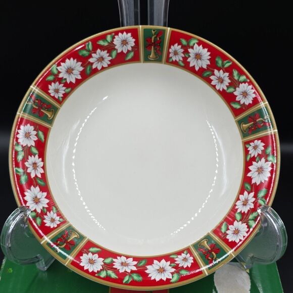 Charlton Hall Japan Classic Traditions Christmas Soup Bowls Set of 4 Japan 7 3/4 - Picture 2 of 5